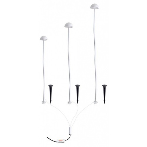 Наземный низкий светильник Arte Lamp MOTUS A1081PA-3WH