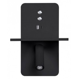 Бра с полкой Arte Lamp Bess A7453AP-1BK