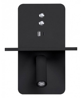 Бра с полкой Arte Lamp Bess A7453AP-1BK