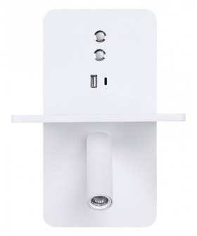 Бра с полкой Arte Lamp Bess A7453AP-1WH