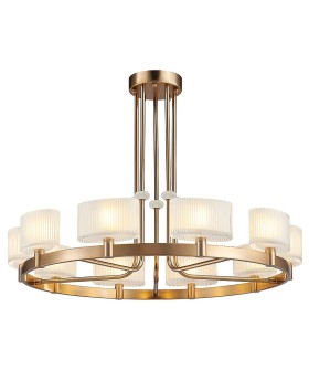 Люстра на штанге Newport 4330 4338+2/C new gold