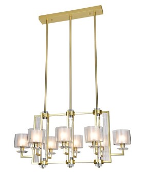 Подвесная люстра Newport ALEXANDRA 4408/S mat.gold
