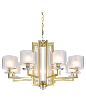 Подвесная люстра Newport ALEXANDRA 4408+1/C mat.gold