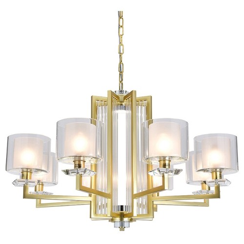 Подвесная люстра Newport ALEXANDRA 4408+1/C mat.gold