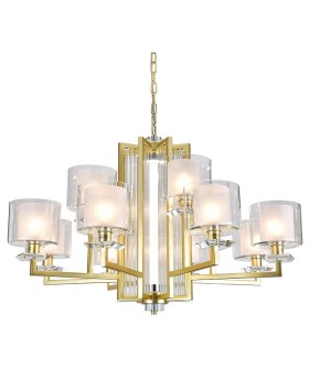 Подвесная люстра Newport ALEXANDRA 4408+4/C mat.gold