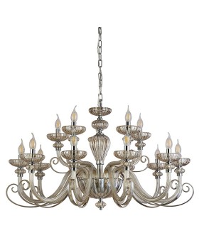 Подвесная люстра Newport ANNETTE 8620+5/C chrome cognac Подвесная люстра Newport ANNETTE 8620+5/C chrome cognac