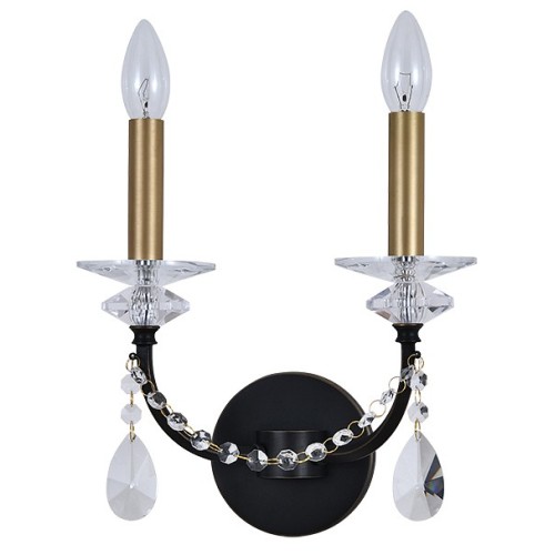 Бра Newport АНАСТАСИЯ 3972/A black+brass