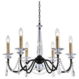 Подвесная люстра Newport АНАСТАСИЯ 3976/C black+brass