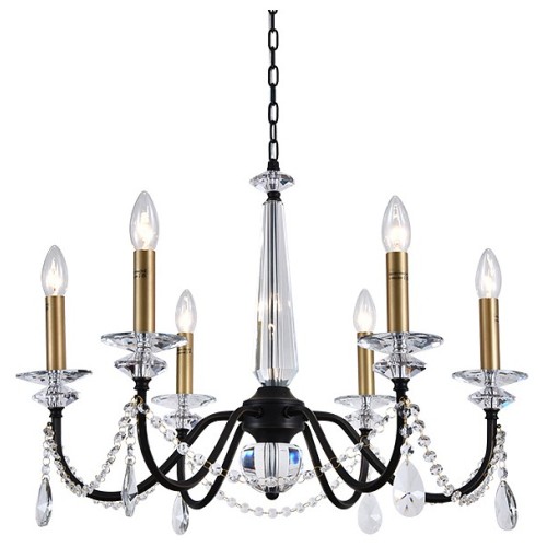 Подвесная люстра Newport АНАСТАСИЯ 3976/C black+brass