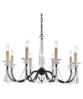 Подвесная люстра Newport АНАСТАСИЯ 3978/C black+brass