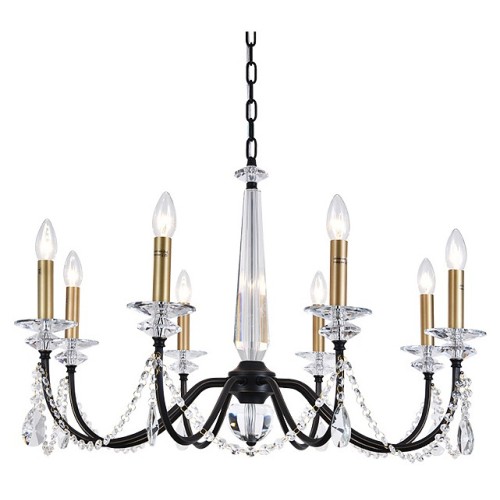 Подвесная люстра Newport АНАСТАСИЯ 3978/C black+brass