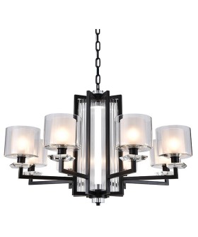 Подвесная люстра Newport ALEXANDRA 4408+1/C black+gold