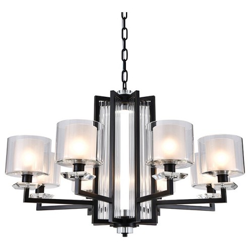 Подвесная люстра Newport ALEXANDRA 4408+1/C black+gold