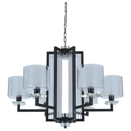 Подвесная люстра Newport АЛЕКСАНДРА 4406+1/C black+gold