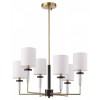 Люстра на штанге ST-Luce BLACK+BRASS SL1404.303.06