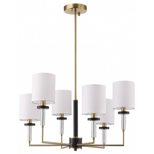 Люстра на штанге ST-Luce BLACK+BRASS SL1404.303.06