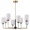 Люстра на штанге ST-Luce BLACK+BRASS SL1404.303.08