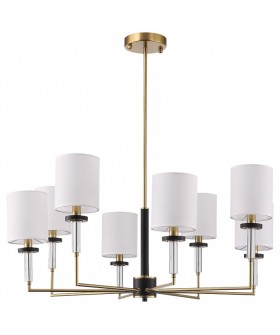 Люстра на штанге ST-Luce BLACK+BRASS SL1404.303.08 Люстра на штанге ST-Luce BLACK+BRASS SL1404.303.08