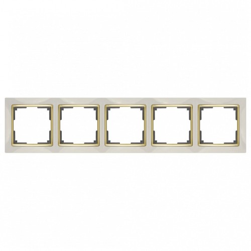 Рамка на 5 постов Werkel Snabb WL03-Frame-05-ivory-GD