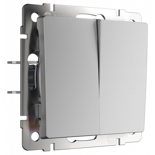 Выключатель двухклавишный без рамки Werkel  W1120006