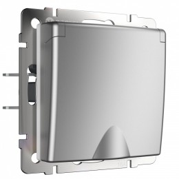 Розетка с заземлением и со шторкой, без рамки с крышкой Werkel  W1171206