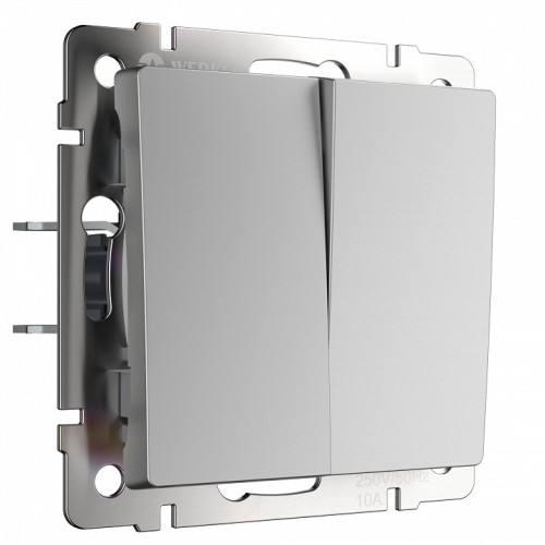 Выключатель проходной двухклавишный без рамки Werkel  W1122006