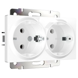 Розетка двойная с заземлением Werkel  W1172001