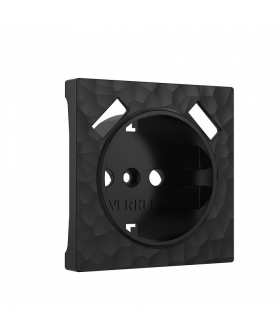 Накладка для розетки с заземлением и 2хUSB Werkel Hammer W1279508 (черный)
