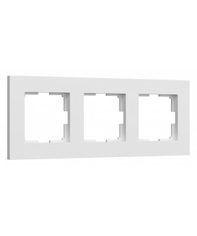 Рамка на 3 поста Werkel Slab белый матовый W0032961