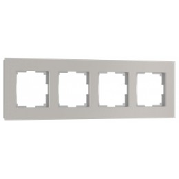 Рамка на 4 поста Werkel Senso дымчатый W0043117