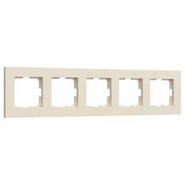 Рамка на 5 постов Werkel Slab айвори софт W0052962