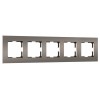 Рамка на 5 постов Werkel Slab бронза софт W0052963