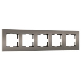 Рамка на 5 постов Werkel Slab бронза софт W0052963