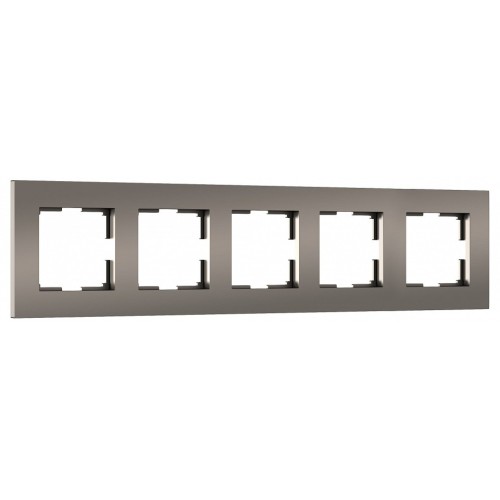 Рамка на 5 постов Werkel Slab бронза софт W0052963