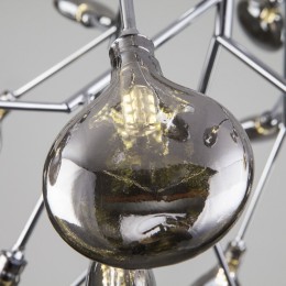 Подвесная люстра Bogate's Lamella 555 хром / дымчатый