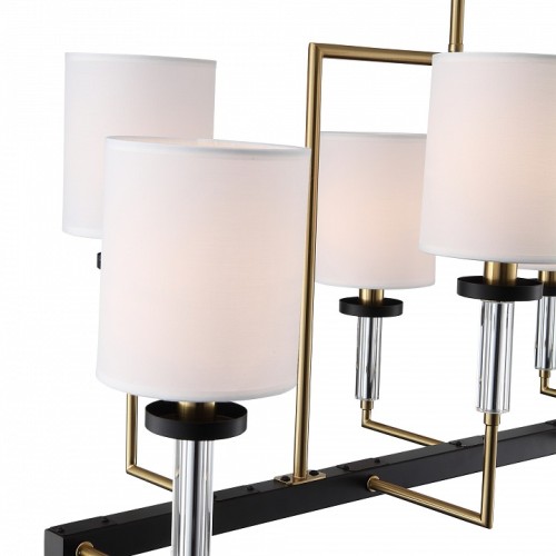 Люстра на штанге ST-Luce BLACK+BRASS SL1404.338.08