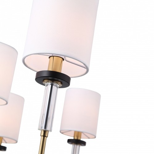 Люстра на штанге ST-Luce BLACK+BRASS SL1404.303.08