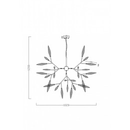 Подвесная люстра Freya Iris FR5067PL-36B