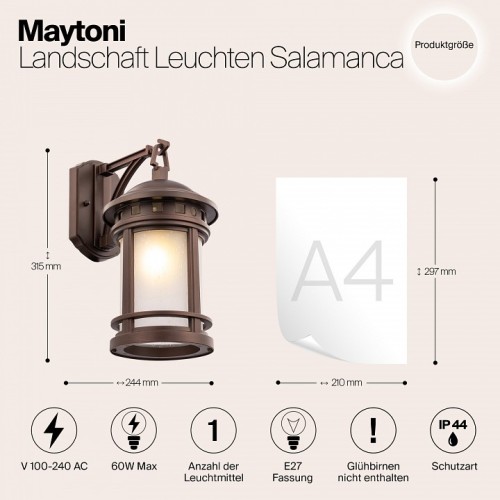 Светильник на штанге Maytoni Salamanca O031WL-01BR