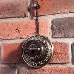 Провод электропитания Werkel Ретро 2х2,5 (коричневый) W6452314