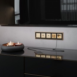 Заглушка для поста Werkel шампань рифленый W1159210