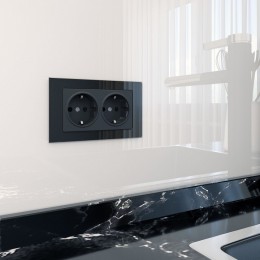 Рамка на 2 поста Werkel Favorit (черный) W0081108