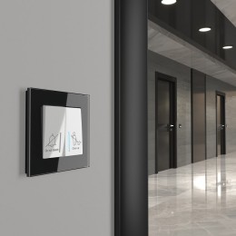 Выключатель двухклавишный без рамки Werkel белый W1120801
