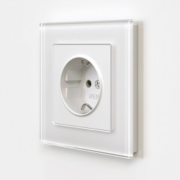 Розетка с заземлением и со шторками, без рамки Werkel белый матовый W1171161
