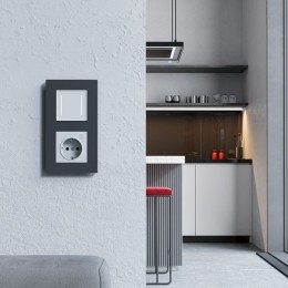 Выключатель сенсорый двухклавишный с подсветкой и функцией Wi-Fi, без рамки Werkel белый W4523001