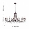 Подвесная люстра Favourite Plini 2590-18P