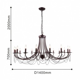 Подвесная люстра Favourite Plini 2590-18P