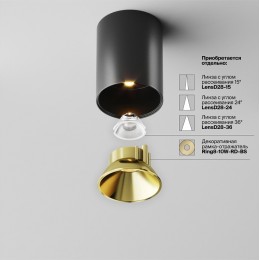 Накладной светильник Maytoni Alfa LED C064CL-8W2.7K-RD-B