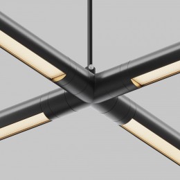 Токопровод X-образный центральный Maytoni  CA017TX-P-B