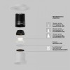 Встраиваемый светильник Maytoni  DL122-15W-3K-TRS-W